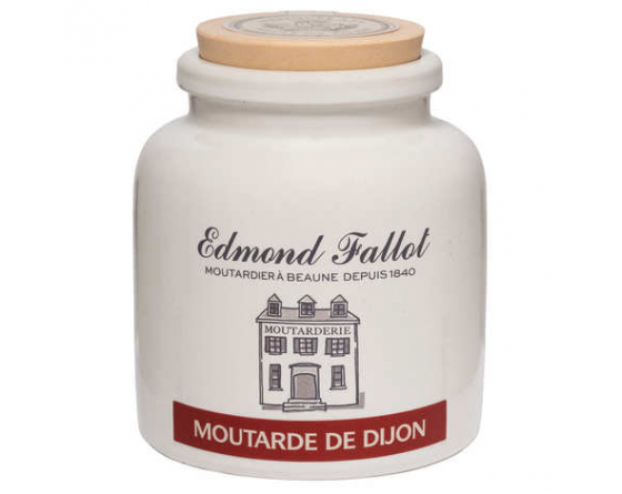 Moutarde de Dijon Edmond Fallot pot en grès 500g - La Cave du Vigneron Toulon