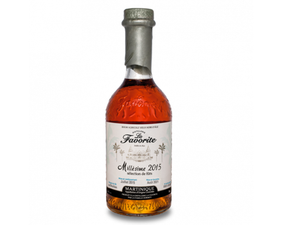 La Favorite 2015 - Rhum Martinique - La Cave du Vigneron Toulon