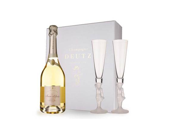 Champagne Deutz - Amour de Deutz - Coffret + 2 flûtes - La Cave du Vigneron Toulon