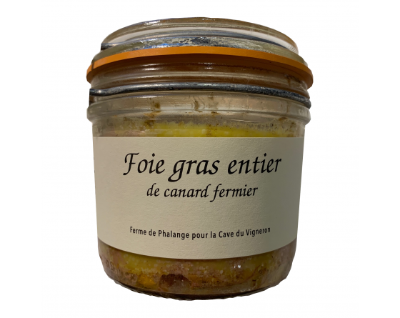 Foie gras entier de canard 185g - La Cave du Vigneron Toulon