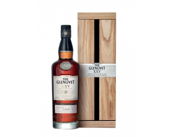 Glenlivet 25 ans - Coffret bois - La Cave du Vigneron Toulon