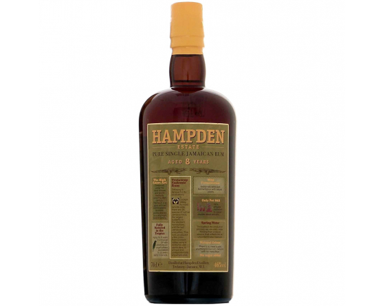 Hampden 8 ans - Heavy Rum de Jamaïque - La Cave du Vigneron Toulon