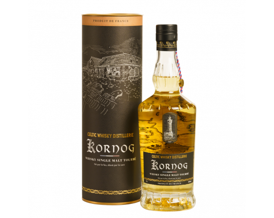 Kornog Single Malt tourbé - Whisky Breton - La Cave du Vigneron Toulon