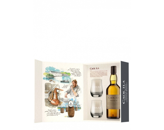 Caol Ila Moch - Coffret 2 verres - Islay Single Malt Whisky - La Cave du Vigneron Toulon