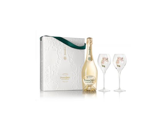 Champagne Perrier Jouet - Blanc de Blanc - Coffret 2 Flûtes - La Cave du Vigneron Toulon