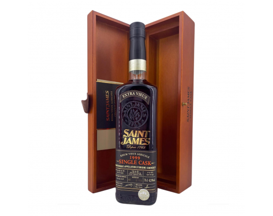 Saint James Single Cask 1999 - Rhum hors d'âge de Martinique - La Cave du Vigneron Toulon