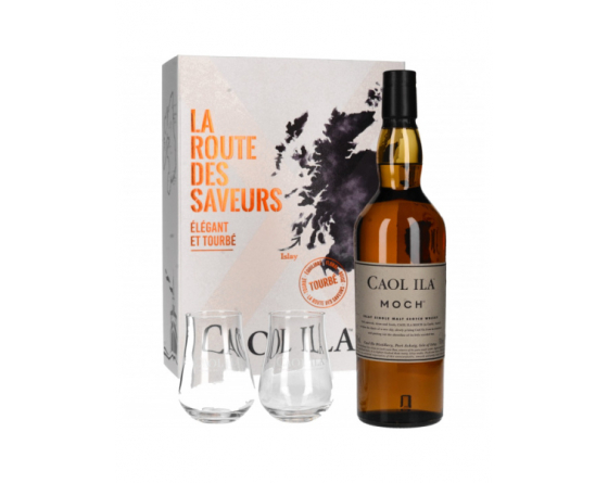 Caol Ila Moch - Islay Single Malt Whisky - Coffert 2 verres - La Cave du Vigneron Toulon