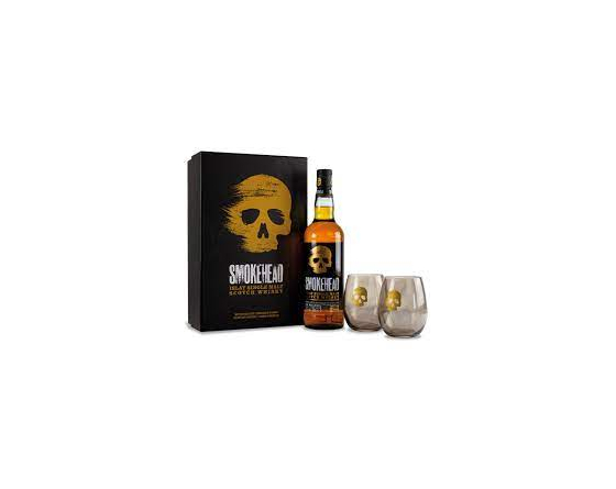 SmokeHead - Islay Single Malt Scotch Whisky  Coffret 2 verres - La Cave du Vigneron Toulon