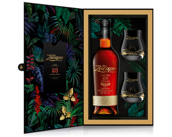 Zacapa 23 Solera - Coffret 2 verres - La Cave du Vigneron Toulon