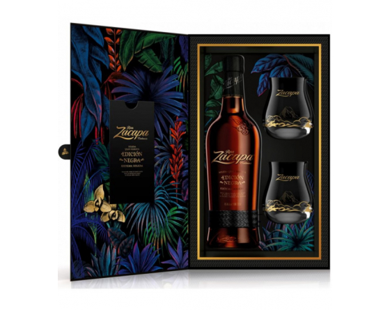 Zacapa Edicion Negra Coffret 2 verres - La Cave du Vigneron Toulon