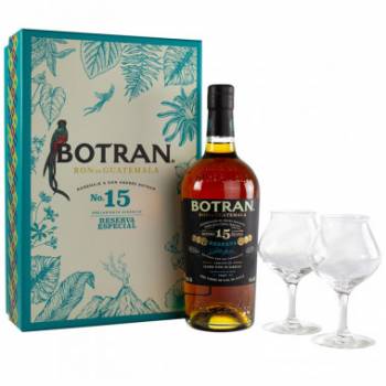 Botran solera 15 - Rhum vieux du Guatemala - Coffret 2 verres