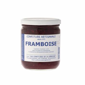 Confiture Artisanale Framboise - Les Confitures de La Création