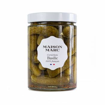 Cornichons Français Basilic - Maison Marc - 310gr