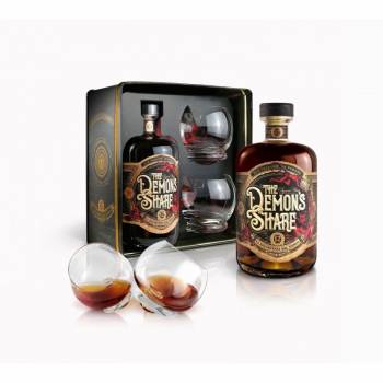 The Demon's Share 12 ans  - Coffret 2 verres - Boisson spiritueuse à base de rhum du Panama