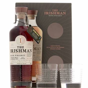 Irishman The Harvest - Whisky Irlande - Coffret 2 verres