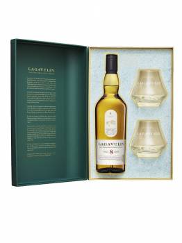 Lagavulin 8 ans - Single Malt Scotch Whisky - Coffret 2 verres