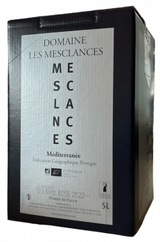 Château Les Mesclances - IGP Méditerranée rosé - BIB 5 Litres