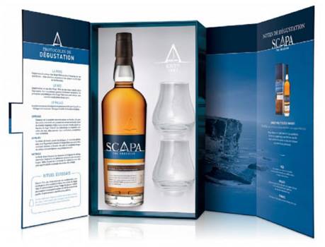 Scapa Glansa - Single Malt Scotch Whisky - Coffret 2 verres