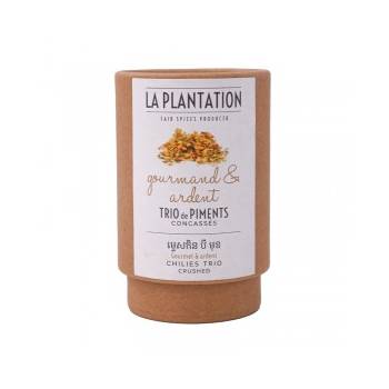 Trio de Piments concassés - 30gr - La Plantation
