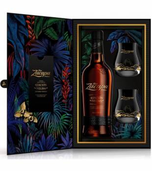 Zacapa Edicion Negra - Rhum vieux du Guatemala - Coffret 2 verres