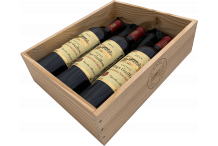 Coffret bois 6 bouteilles Bordeaux a 360° - Vins et Cadeaux